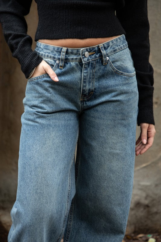 Winsley Denim Low Rise Straight Leg Denim Jeans