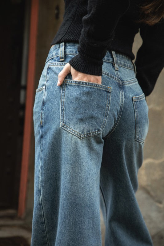 Winsley Denim Low Rise Straight Leg Denim Jeans